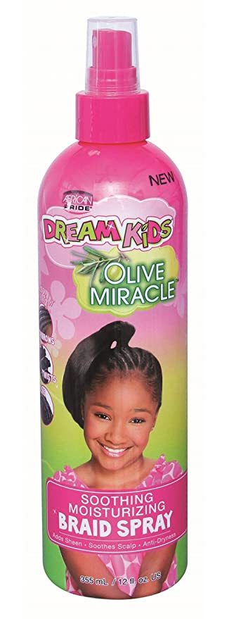 African Pride Dream Kids Olive Miracle Soothing Moisturizing Braid Spray 12oz
