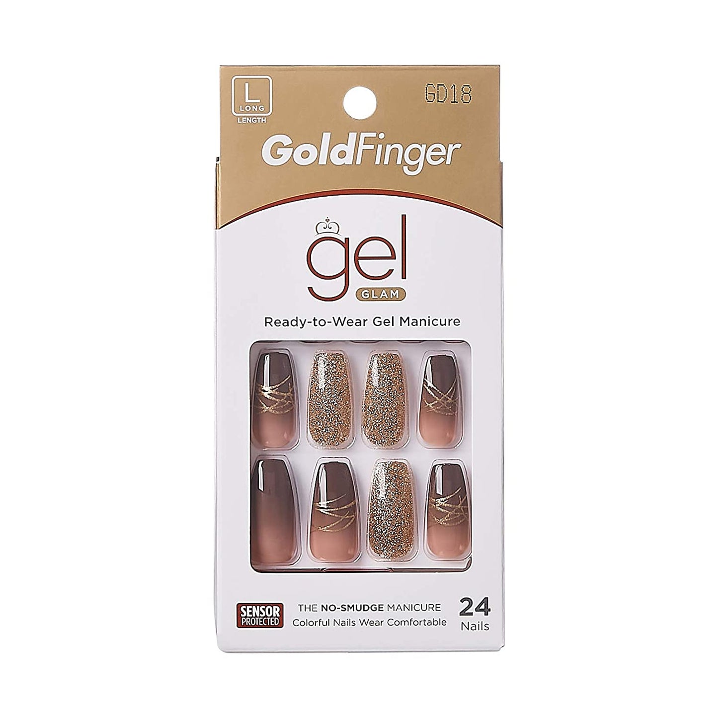 Kiss GoldFinger Gel Glam Ready-to-Wear Gel Manicure (GD18)