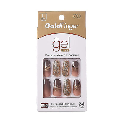 Kiss GoldFinger Gel Glam Ready-to-Wear Gel Manicure (GD18)