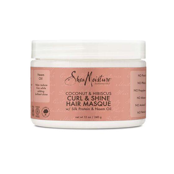 SHEA MOISTURE COCONUT & HIBISCUS CURL & SHINE HAIR MASQUE 12OZ