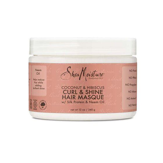 SHEA MOISTURE COCONUT & HIBISCUS CURL & SHINE HAIR MASQUE 12OZ
