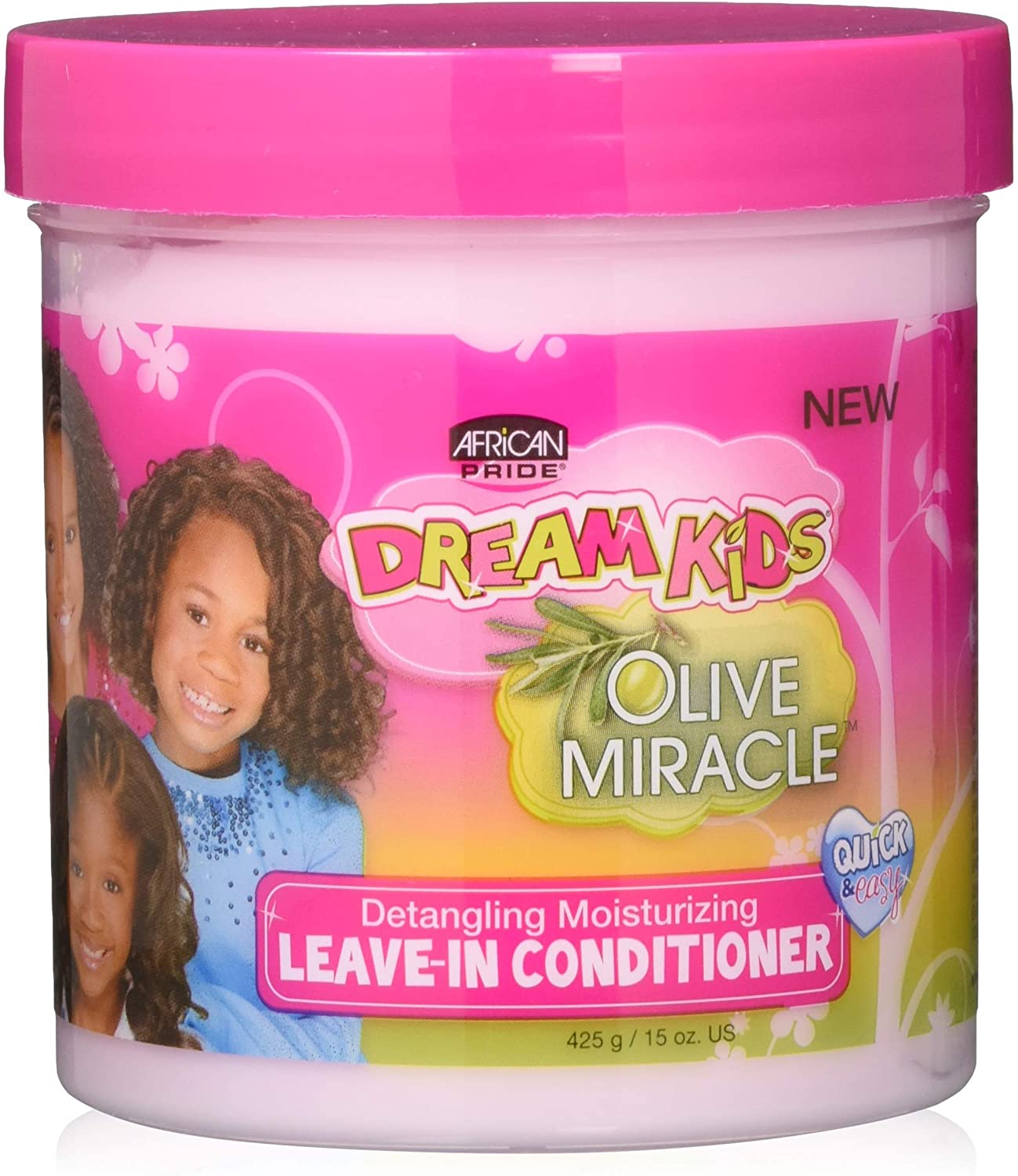 African Pride Dream Kids Olive Miracle Detangling Moisturizing Leave In Conditioner 15oz