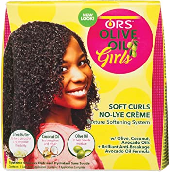 ORS Olive Oil Girls Soft Curls No Lye Creme Texture Softening System