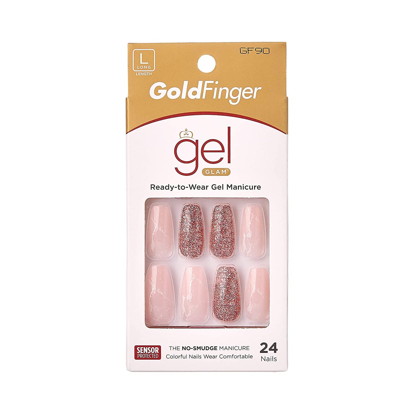 Kiss GoldFinger Gel Glam Ready-to-Wear Gel Manicure (GF90)