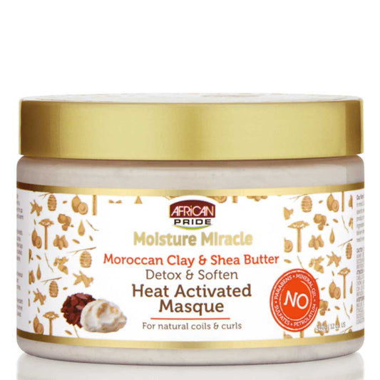 African Pride Moisture Miracle Moroccan Clay & Shea Butter Masque 340g