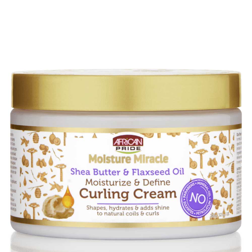 African Pride Moisture Miracle Shea Butter & Flaxseed Oil Curling Cream