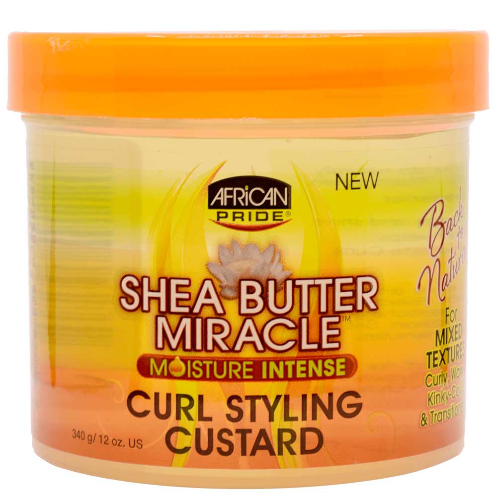 African Pride Shea Butter Miracle Moisture Intense Curl Styling Custard 340g