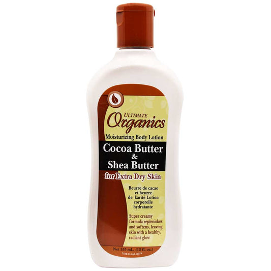 Ultimate Organics Cocoa Butter & Shea Butter Moisturizing Body Lotion 355ml