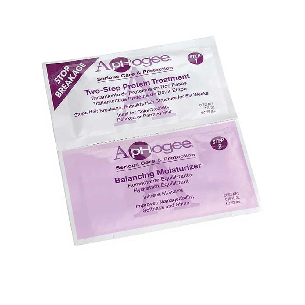 Aphogee Two-Step Treatment/ Balancing Moisturizer Duo Packette