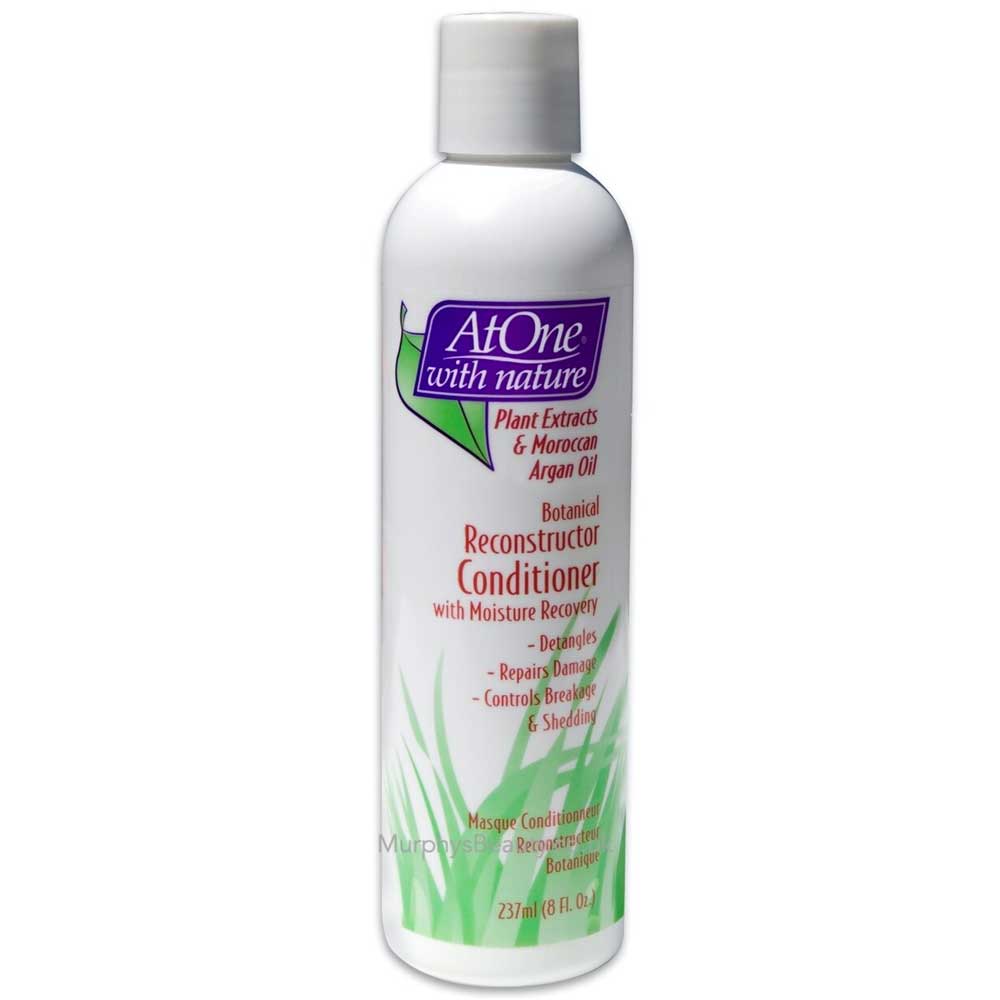 At One With Nature Plant Extract & Moroccan Oil Reconstructor Conditioner 237ml