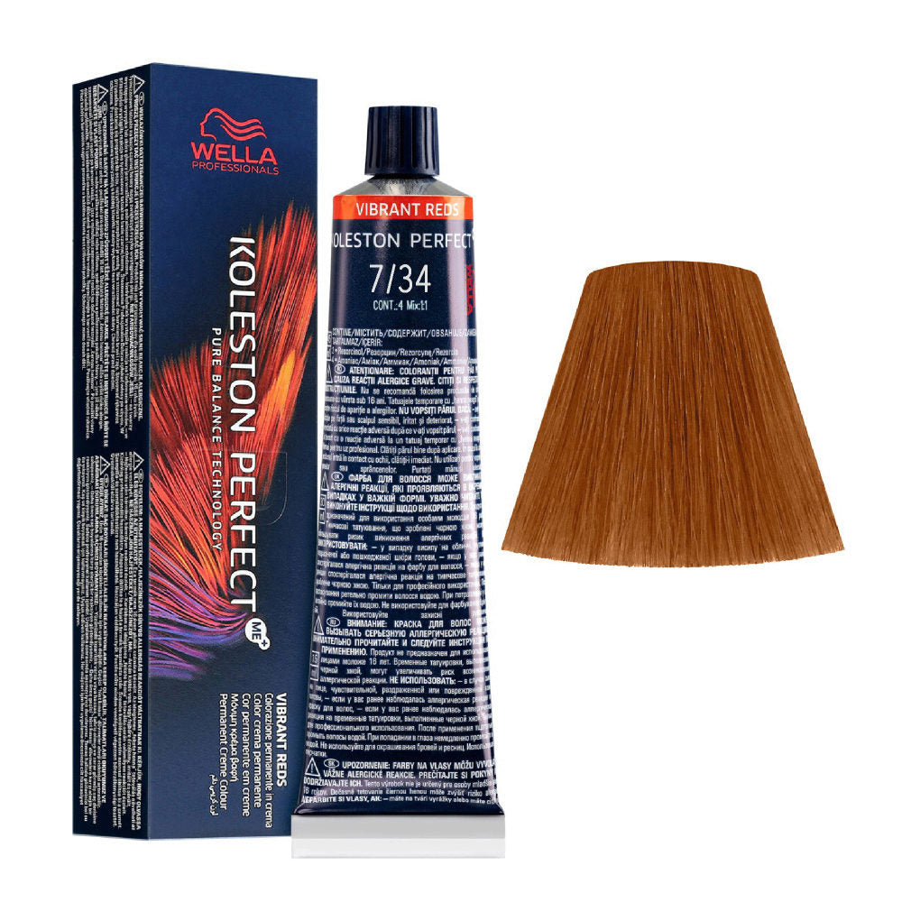 Wella Koleston Perfect ME+ Vibrant Reds 7/34 60ml