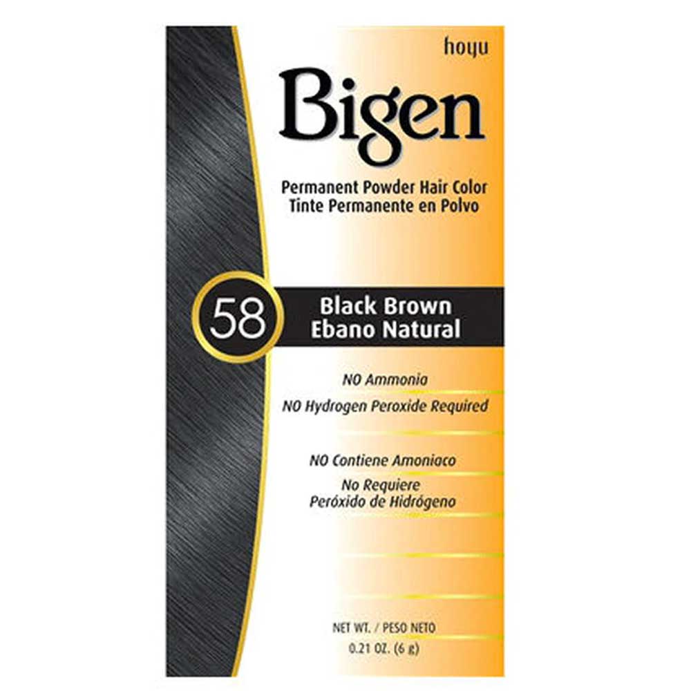 Bigen Dye 58 Hair Colour Black - Brown