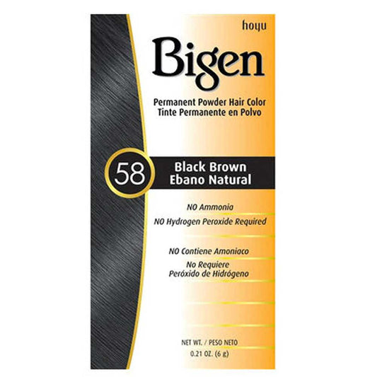 Bigen Dye 58 Hair Colour Black - Brown
