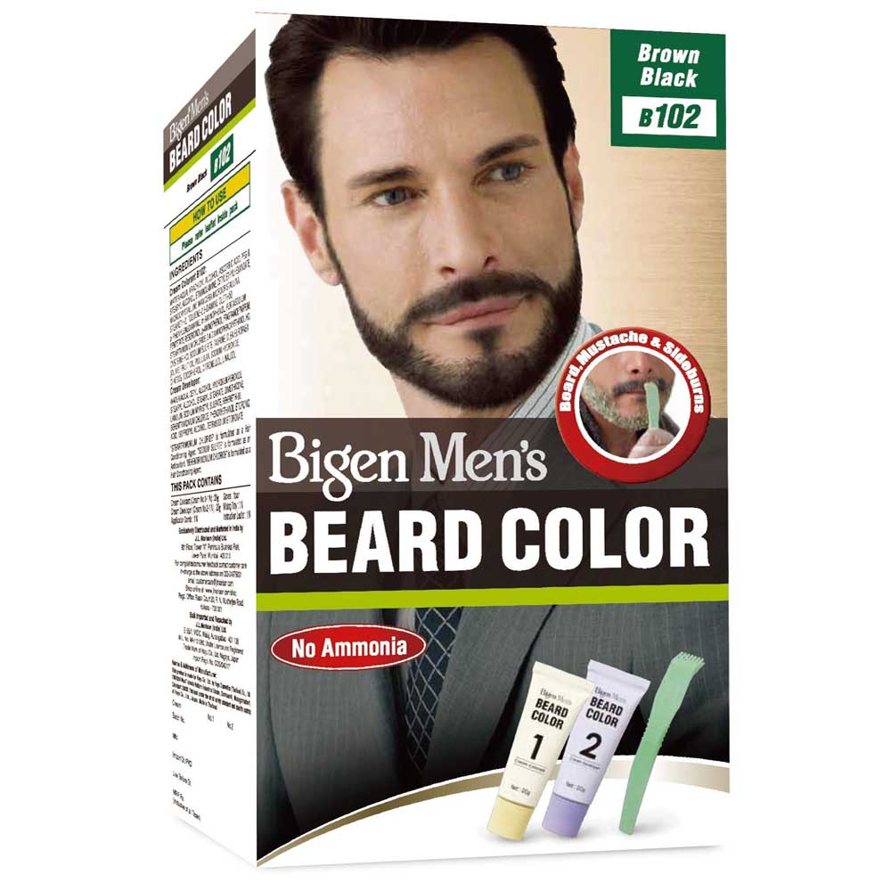 Bigen Dye Mens Beard Brown Black 102