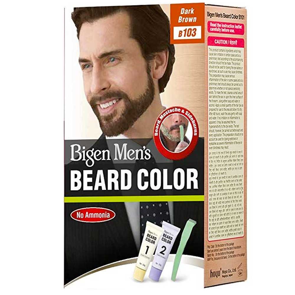 Bigen Men's Beard Colour Dark Brown B103