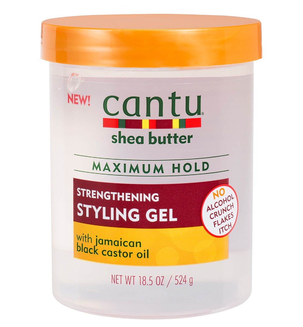 Cantu Shea Butter Flexible hold With Jamaican Castor Oil Strengthening Styling Gel  524g