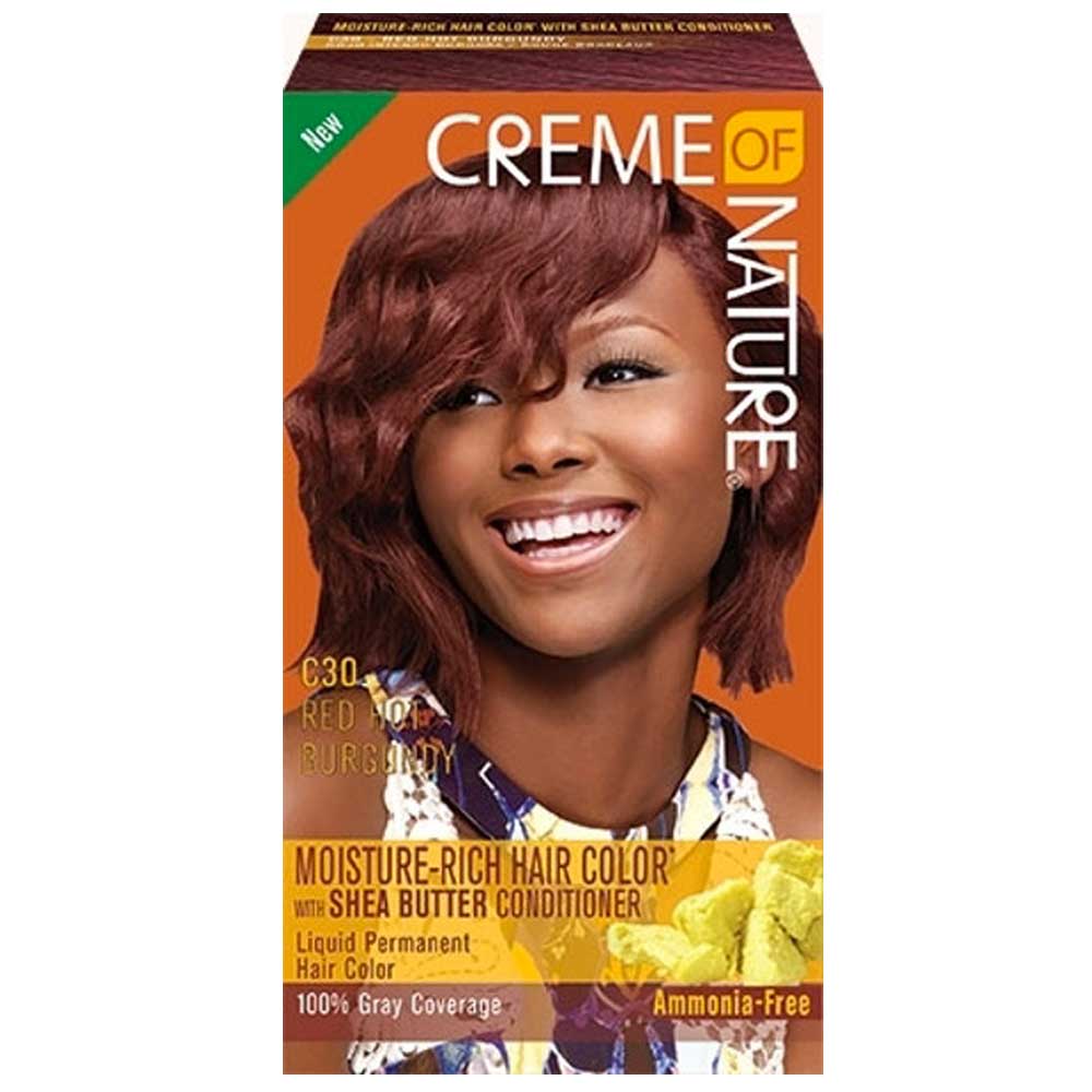 Creme Of Nature Moisture Rich Hair Colour C30 Red Hot Burgundy