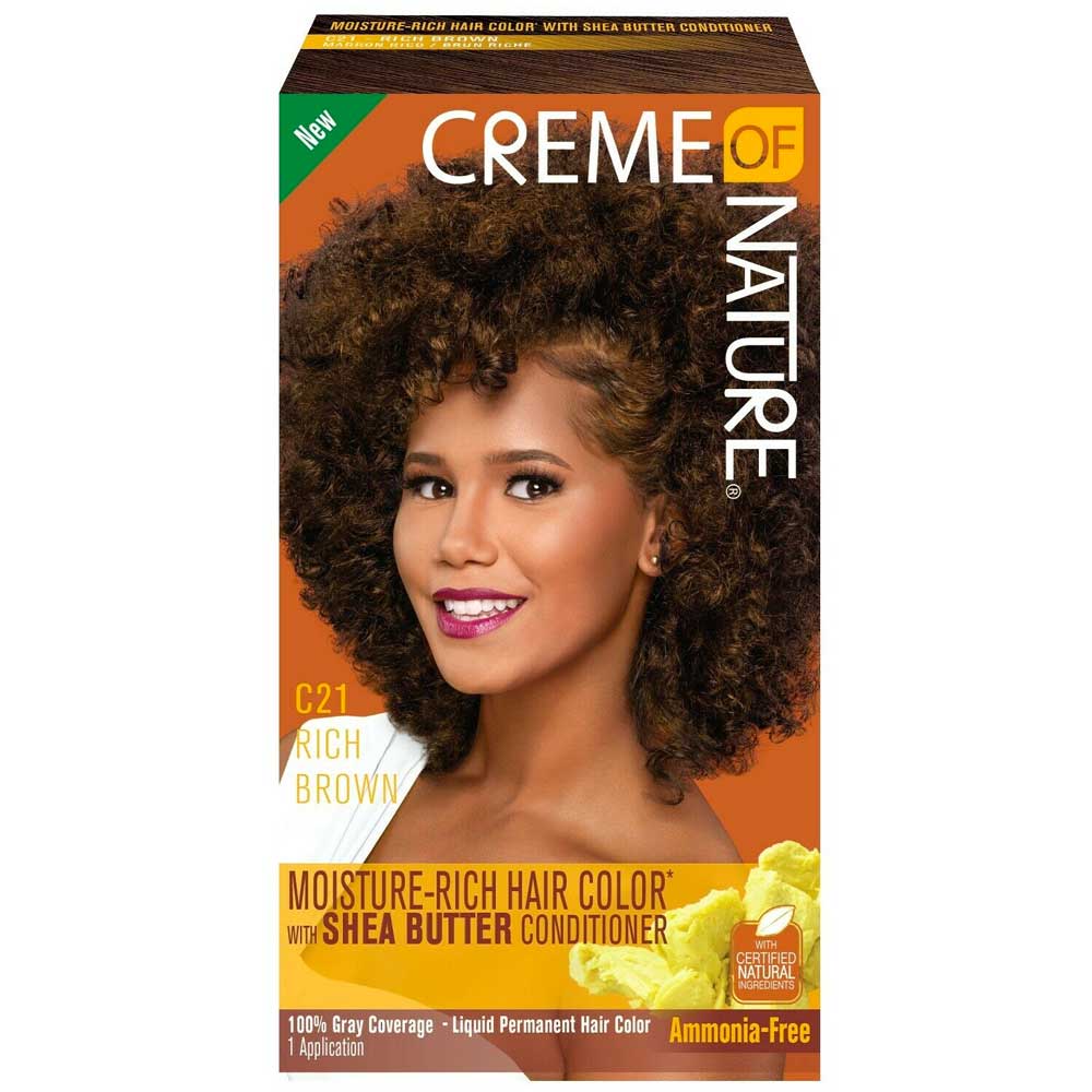 Creme Of Nature Women's 21 Hair Colour Rich Brown Kit