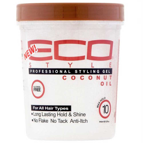 Ecoco Eco Style Professional Styling Gel Black Castor & Flaxseed Oil (32  oz.) - NaturallyCurly
