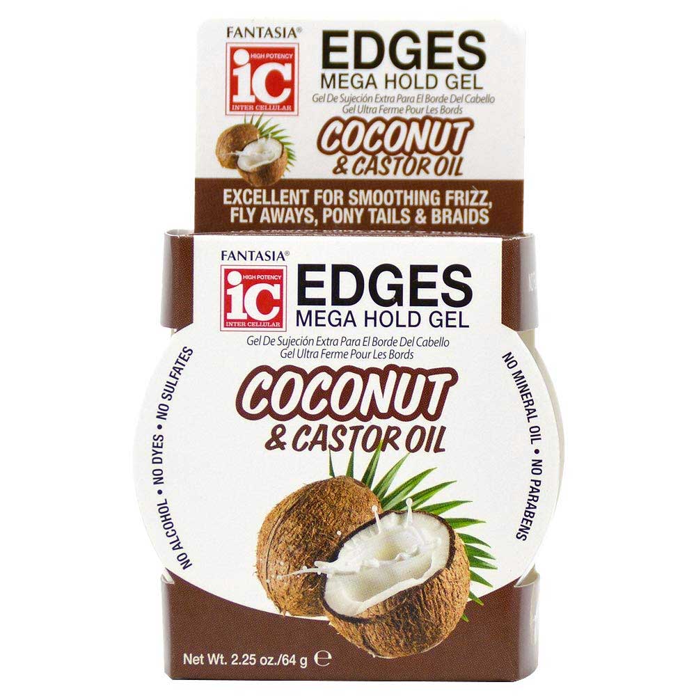 Fantasia Coconut & Castor Oil Edges Mega Hold Gel