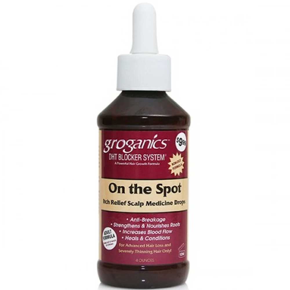 Groganics On The Spot Itch Relief Scalp Medicine Drops 4 Oz