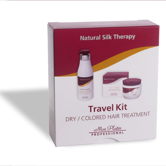 MON PLATIN PROFESSIONAL TRAVEL KIT FOR DRY/COLOURED HAIR SHAMPOO AND MASK
