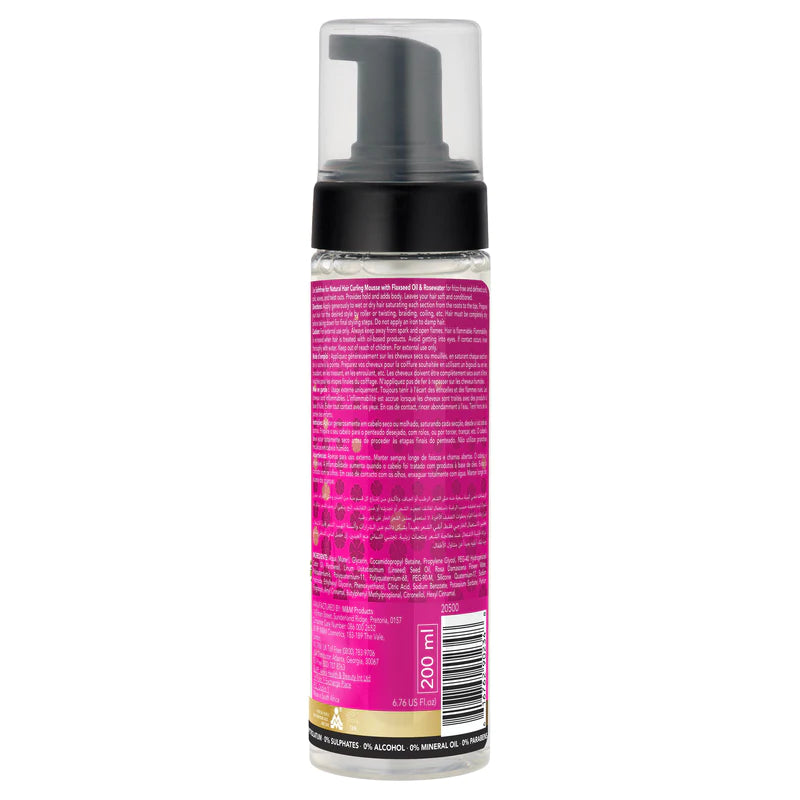 Curling Mousse with Flaxseed Oil & Rosewater 6.76OZ