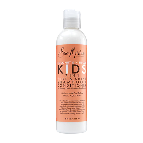 SHEA MOISTURE COCONUT & HIBISCUS KIDS 2-IN-1 CURL & SHINE SHAMPOO & CONDITIONER 8OZ