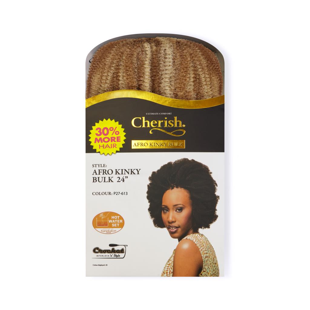 Cherish Bulk - Afro Kinky 24" ( Color: P27/613 )