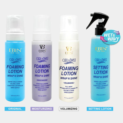 EBIN CURL & TWIST FOAMING MOUSSE LOTION 8.5OZ