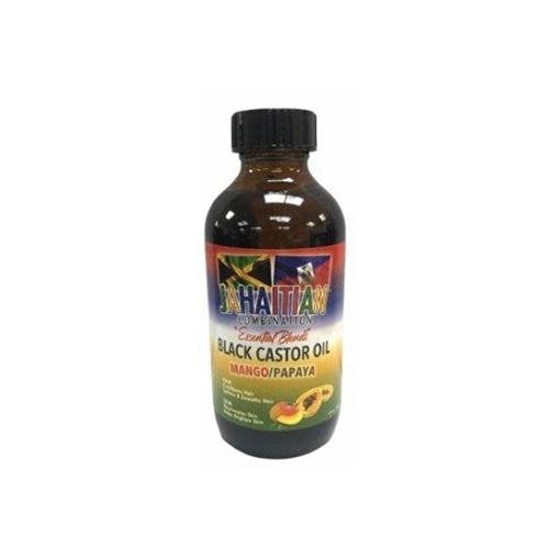 Jahaitian Essential Blends Black Castor Oil Mango/Papaya 4oz