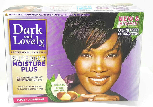 Dark and Lovely Superior Moisture Plus No Lye Relaxer Kit, Super